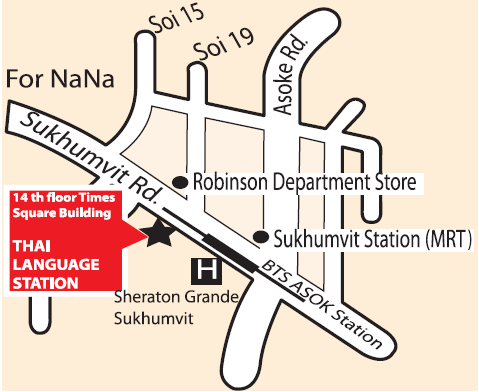 thai school's map in bangkok